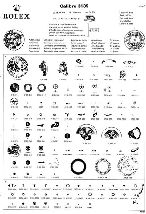 rolex 2231 vs 3135|rolex 3135 parts diagram.